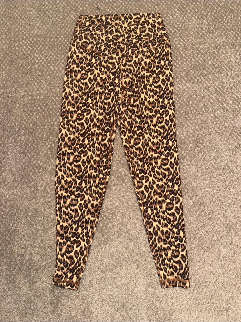 Aerie Size Large Leopard Print Crossover Leggings
